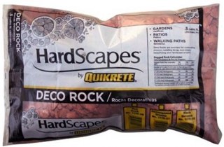 QUIKRETE DECO ROCK RED .5CUFT BAG STONE